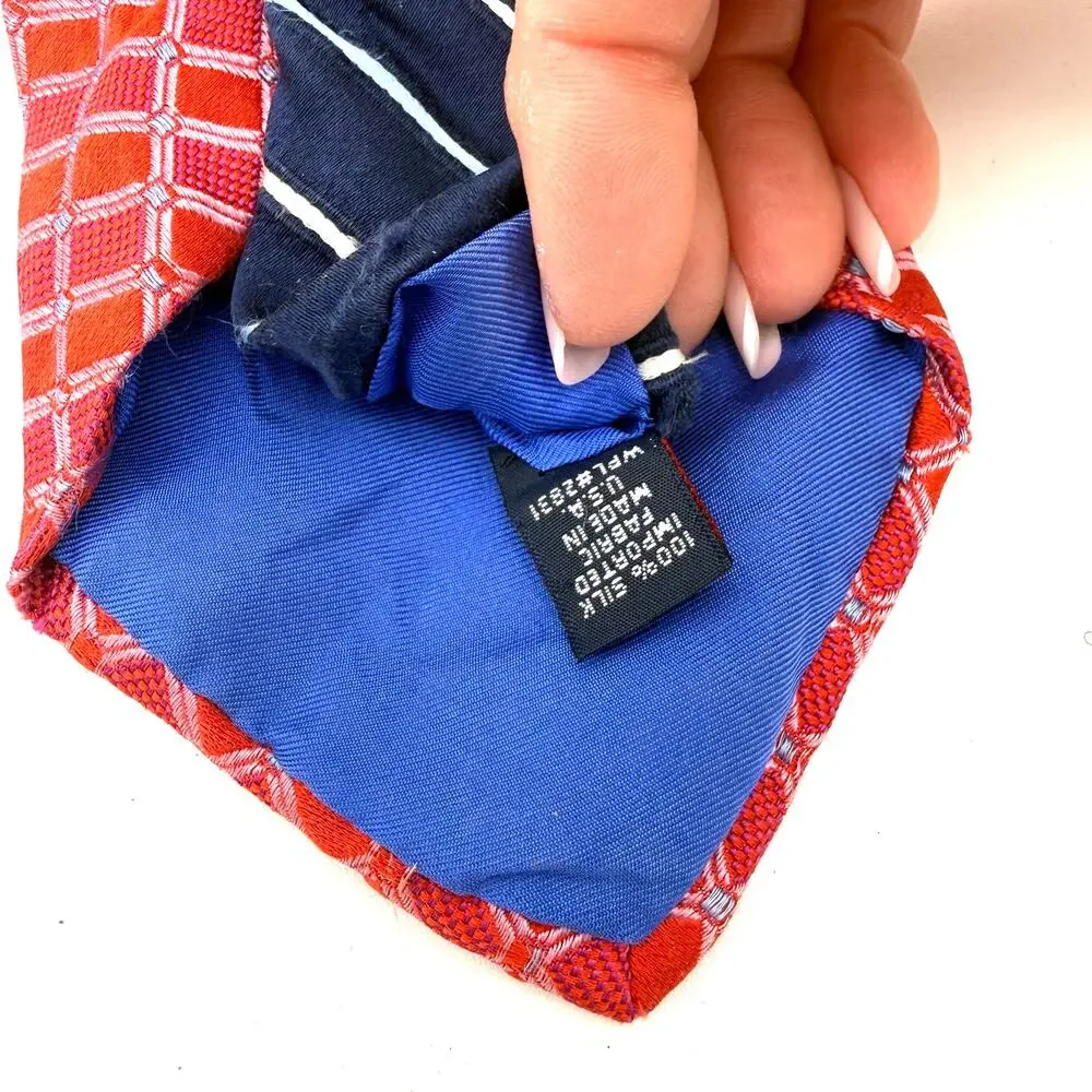 Tommy Hilfiger Silk Plaid Multi Colored Tie